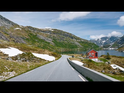 Norway Scenic Drive 4K | Lunde to Dragsvik via Gaularfjellet (E39 & Fv613)