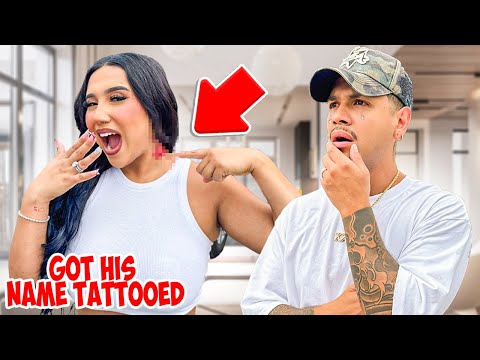 GOT MY HUSBANDS NAME TATTOOED *EMOTIONAL SURPRISE*