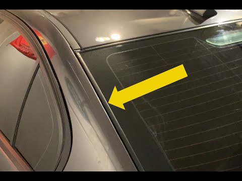 BMW e90 Rear Glass Rubber Trim and Seal Replacement