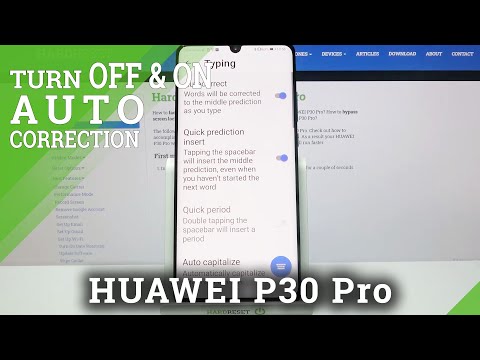 Open All Text Correction Settings – Keyboard Customizations on HUAWEI P30 Pro