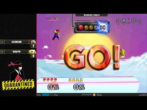 QR3 West Winners Finals - JaimeHR (Mario) Vs. Guapo (Pikachu) SSB64 Super Smash Bros