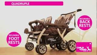 ChildWheels QUADRUPLE Ukázka kočárku Childhome Quadruple