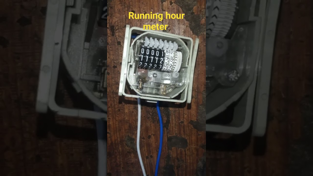 Running hour meter #leaning #electrical #tech #subscribe
