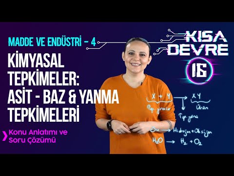 Örneklerle Kimyasal Tepkimeler: Asit, Baz ve Yanma Tepkimeleri | 8. Sınıf Fen | Lightboard ile Ders
