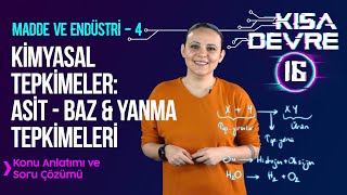 Örneklerle Kimyasal Tepkimeler: Asit – Baz ve Yanma Tepkimeleri | 8. Sınıf Fen #16