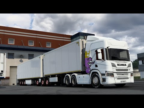 ETS2 | Scaina P450 with b-double trailer | Helsingborg to Düsseldorf