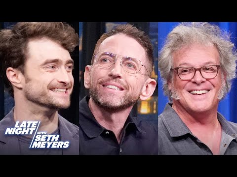 Daniel Radcliffe, Neal Brennan, George Motz | Late Night with Seth Meyers
