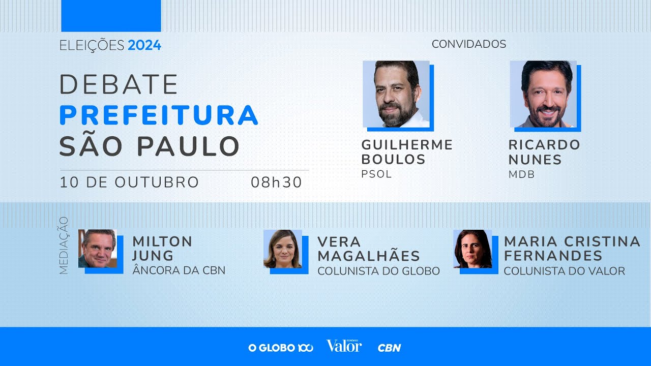 Debate com candidatos à prefeitura de São Paulo