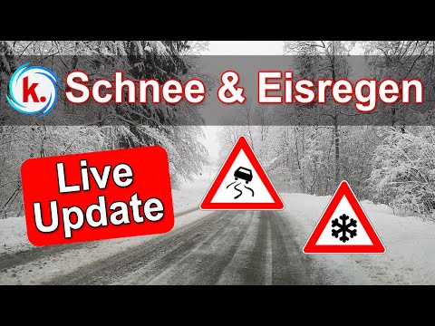 Schnee und Eisregen Sonntag / Montag - das  Live-Update