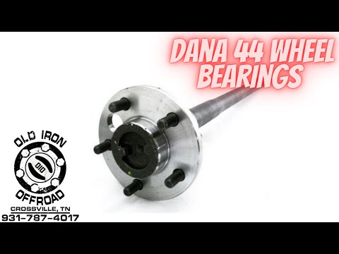 How to remove and replace Dana 44 rear wheel bearings and convert to oil bath.
