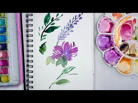 Four Filbert Brush Secrets! 🎨 Soft, Effortless Watercolor Florals for Beginners