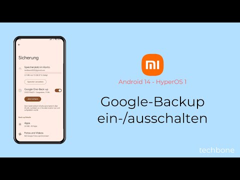 Google-Backup einschalten oder ausschalten - Xiaomi [Android 14 - HyperOS 1]