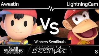 USW 8 - TLOC | Awestin (Ness) vs LightningCam (Diddy) Winners Semifinals - SSBU