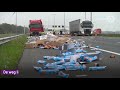 VIDEO | A1 weer vrij na botsing vrachtwagens bij Deventer