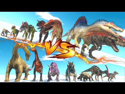 Herbivore Team vs Carnivore Team - Animal Revolt Battle Simulator