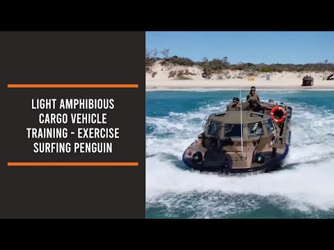 Light amphibious cargo vehicle training - Exercise Surfing Penguin
