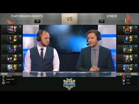 TDK vs MBR Highlights Game 1 - Team Dragon Knights vs Ember - 2016 NA Challenger Spring Semifinal #1