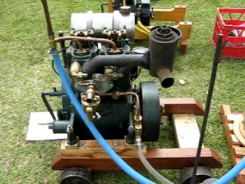 Olds twin cylinder marine engine