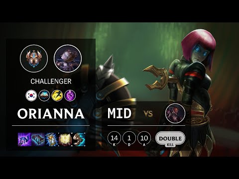 Orianna Mid vs Lucian - KR Challenger Patch 10.19