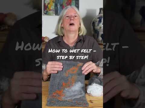 New to wet felting? How to tutorial! #howtowetfelt #sustainabletextiles #wetfelting
