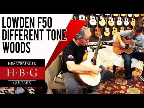 The Lowden F50 Guitar and all it's Different Tone Woods