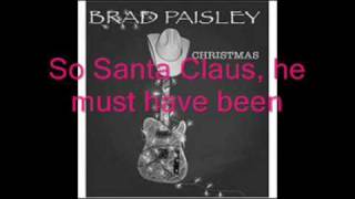 Brad Paisley-Santa looked a lot like daddy