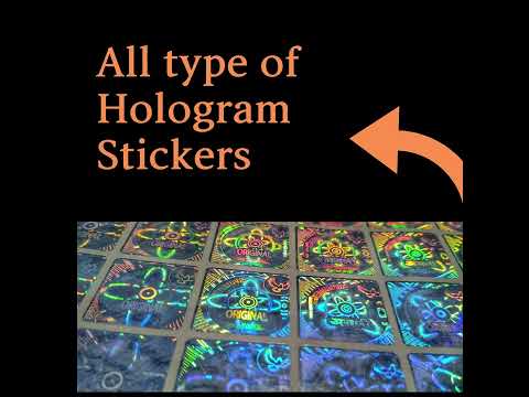 Smooth rainbow color do matrix hologram stickers, packaging ...