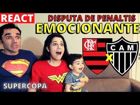 😅 PENALTIS DA SUPERCOPA! FLAMENGO X ATLÉTICO-MG REACT E MELHORES MOMENTOS