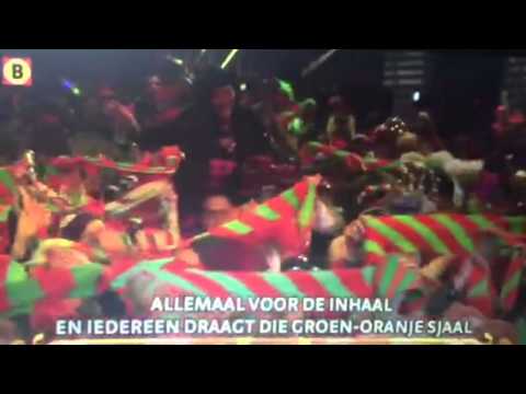 Groen-oranje sjaal - Kruikenstad in koor