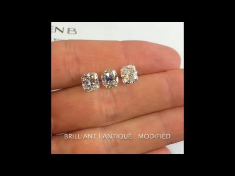 Brilliant vs. Antique Cushion Cuts
