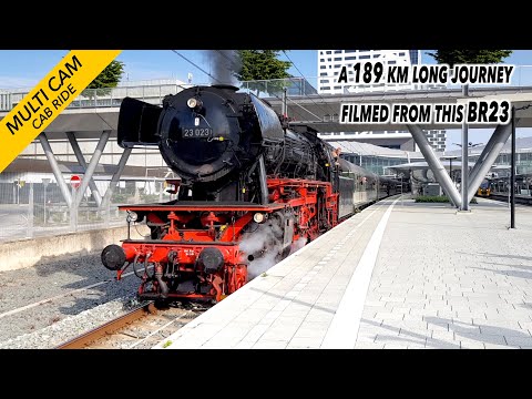 A spectacular 189 km long cab ride on a German steam engine: The Nostalgia Express! SSN 7/5/22