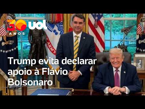 Questionado sobre apoio a Flávio Bolsonaro, Trump diz que EUA observam eleição no Brasil ‘de perto’
