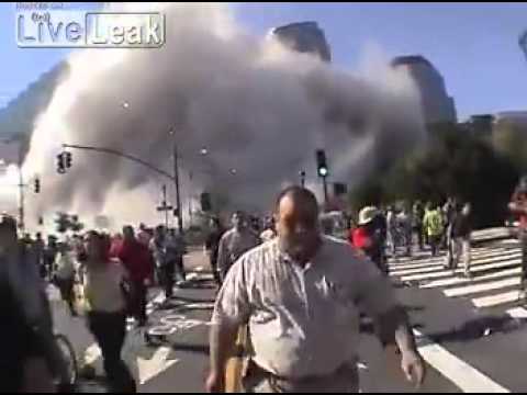 Rare 9 11 footage New York,  Collapse of the South Tower.