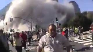 Rare 9 11 footage New York,  Collapse of the South Tower.