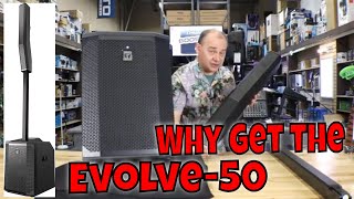 Video thumbnail for ✅Full sound Test Electro-Voice Evolve 50 1000W Powered Column Speaker Array System, Black by expert island