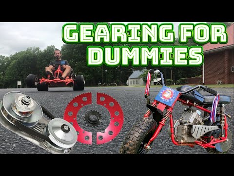 Gearing Basics For Mini Bikes / Go-Karts. Sprocket, Torque Converter, Tire Size, Clutch