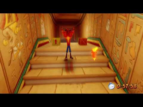 Crash Bandicoot 3 Time attack gold relics - Niv 20 tomb wader
