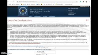 JUST 131:PA Docket Search Walkthrough