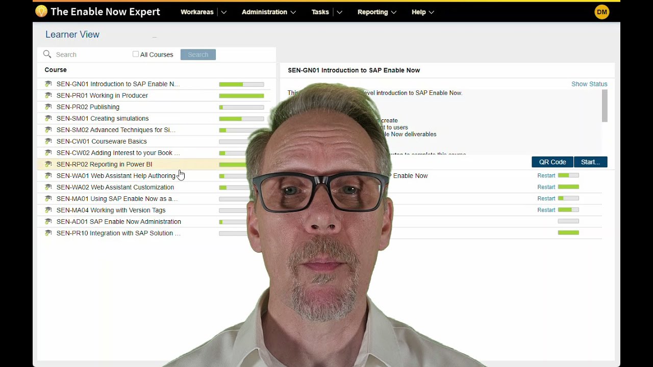 The Enable Now Expert Training Library