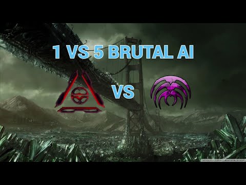 Command & Conquer- Kane's wrath 1 Nod - Marked of Kane VS 5 Brutal Reaper Scrin AI. T