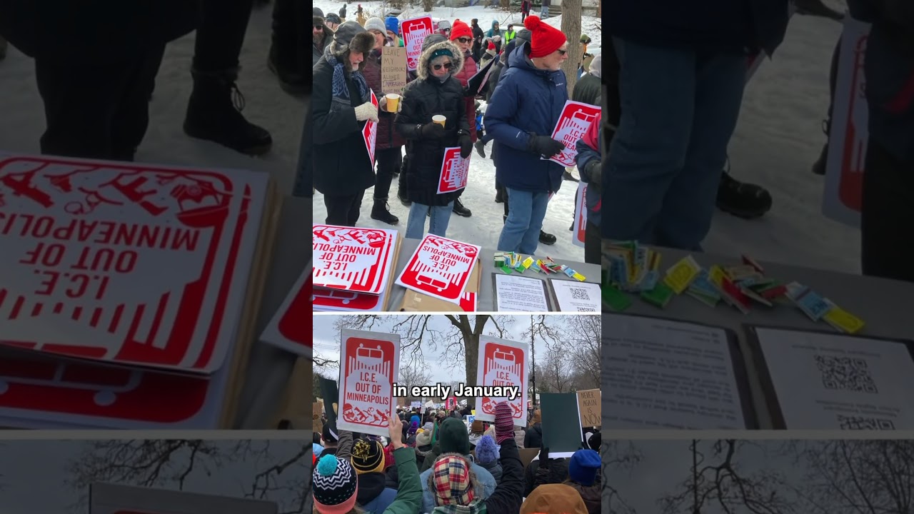 Behind the 15,000 ICE OUT posters in #minneapolis #minnesota
