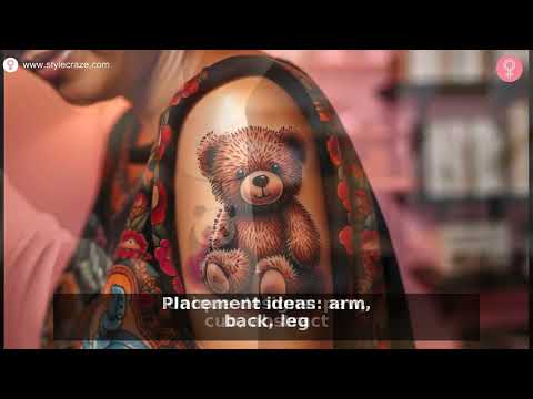 Cute Bear Tattoos Ideas