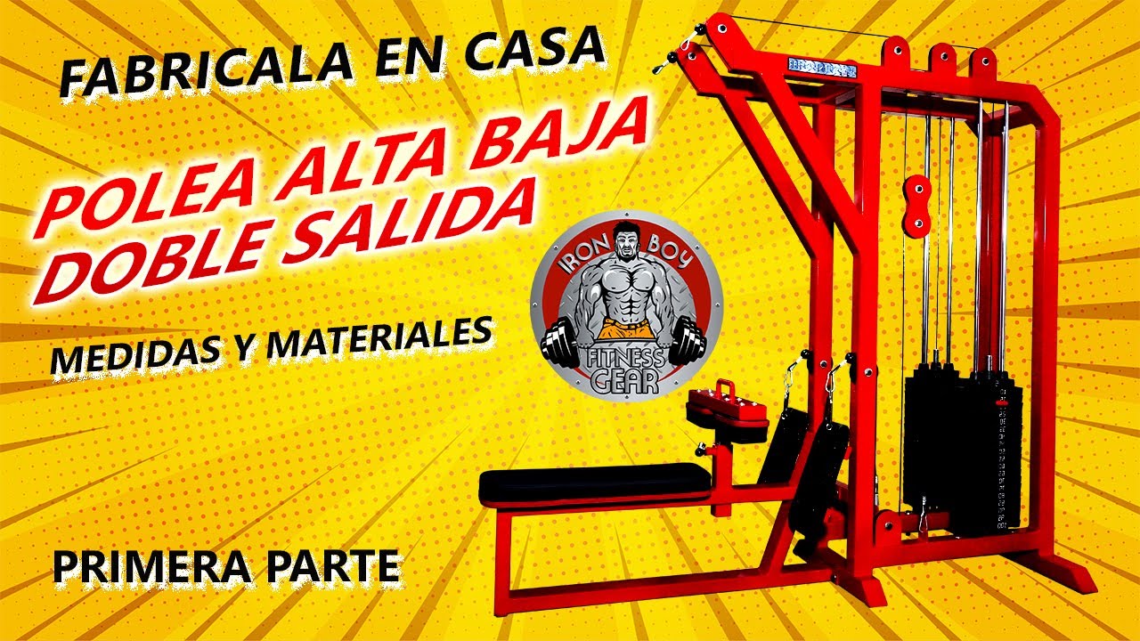 Como fabricar Polea Alta-Baja todas las medidas y materiales, Primera parte