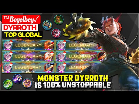Monster Dyrroth Is 100% Unstoppable [ Top Global Dyrroth ] ™Begølboy✓ - Mobile Legends
