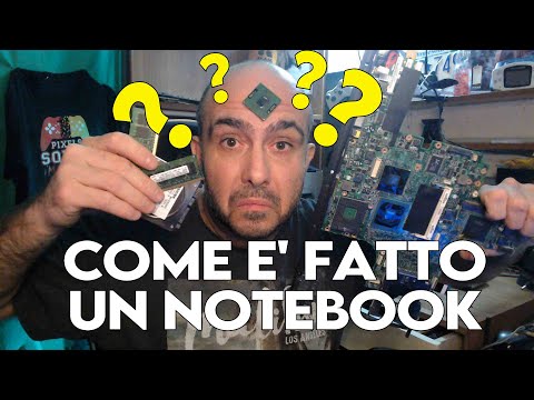 Cosa c'è dentro un computer portatile. Lo smonto e ti spiego! I componenti del #notebook. #pc