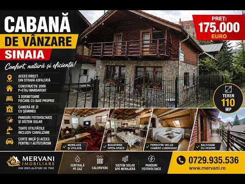 Cabanuta cu 4 camere de vanzare in Sinaia — Video