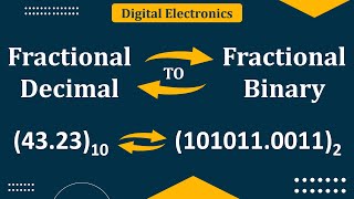 Download the video "Fractional Decimal to Binary conversion | Fractional Binary to Decimal | Digital Electronics"