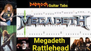 Rattlehead - Megadeth - Guitar + Bass TABS Lesson