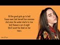 Billie Eilish All The Good Girls Go To Hell Lyrics