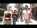 Tiger Shroff MACHO Entry With Ananya Pandey Tara Sutaria At Cinepolis For SOTY 2 Promotion